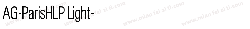 AG-Paris_HL_P Light字体转换